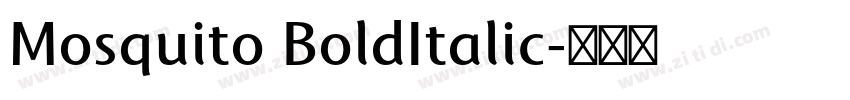 Mosquito BoldItalic字体转换